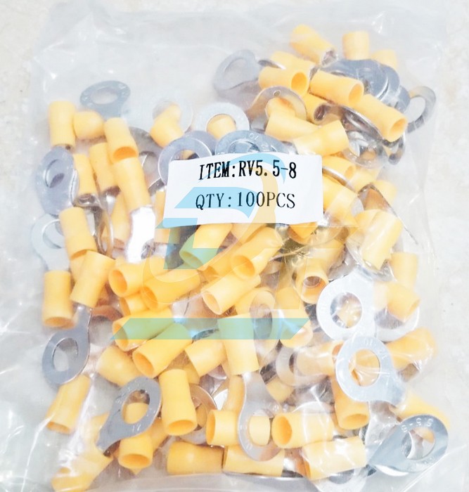 Đầu cos tròn RV 5.5-8 bọc nhựa