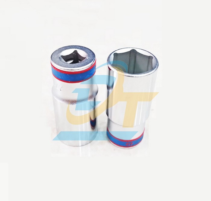 Đầu tuýp dài 1/2'' ra lục giác 27mm Kingtony 423527M
