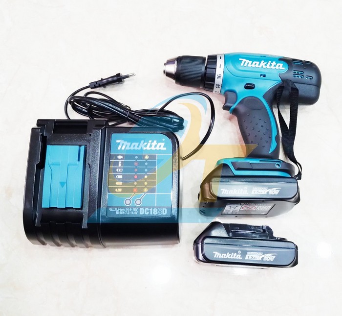 Máy khoan vặn vít dùng pin 18V Makita DDF453SYE (Kèm 2 pin 1.5Ah + 1 Sạc)