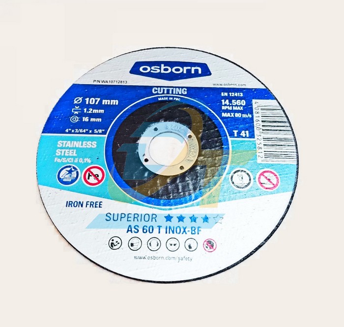 Đá cắt AS 60 T INOX-BF Osborn 107x1.2x16mm