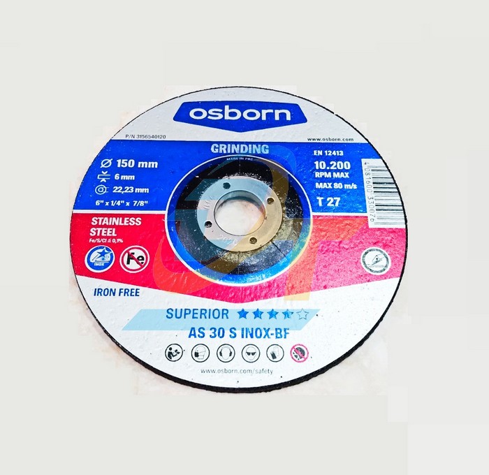 Đá mài AS 30 S INOX-BF Osborn 150x6x22.23mm