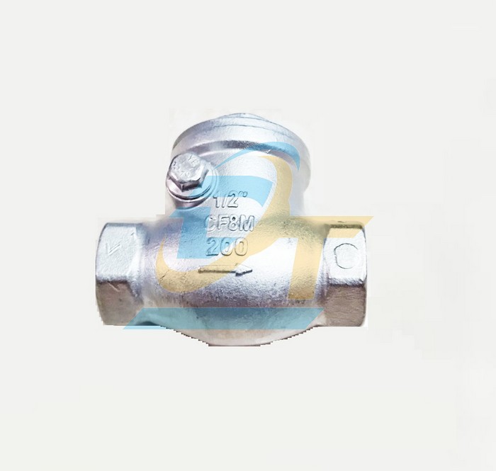Van 1 chiều lá lật inox 304 nối ren phi 21
