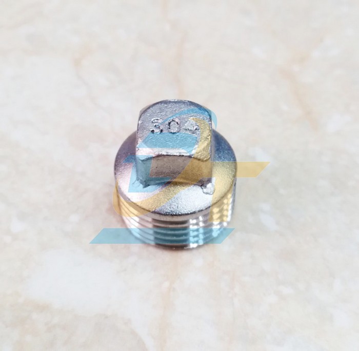 Nắp bít ren ngoài inox 304 phi 42