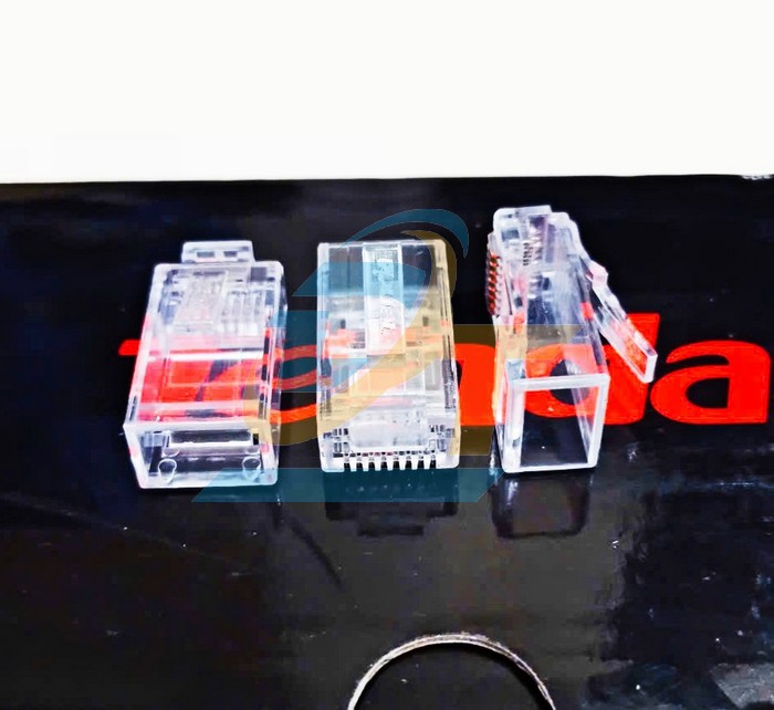 Đầu bấm mạng RJ45 UTP Cat6 Tenda TEH60510 (Bịch 100 cái)