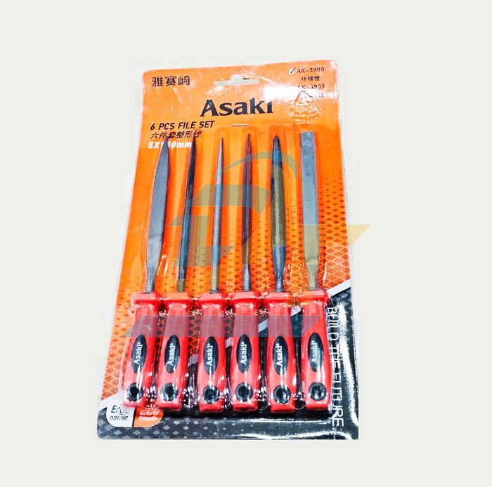 Bộ giũa mini 6 chi tiết 5x180mm Asaki AK-3900