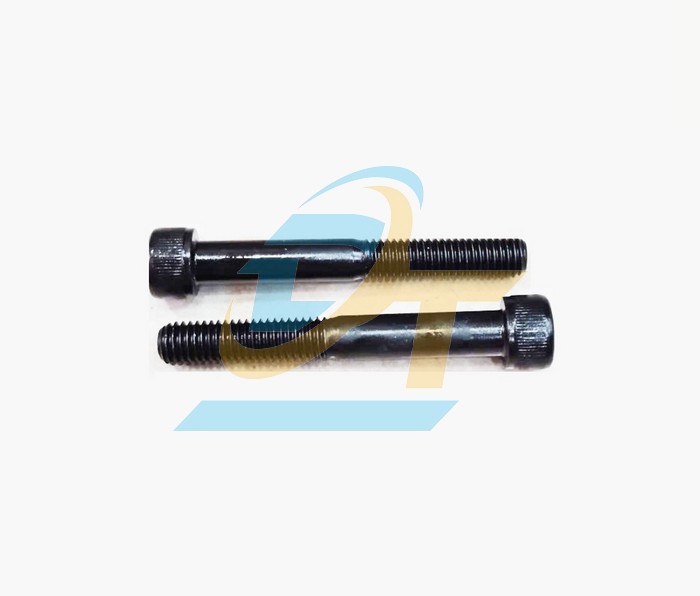 Bulong lục gi&aacute;c ch&igrave;m đầu trụ th&eacute;p đen ren lửng M16x60
