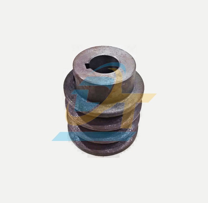 Pully gang 3 rãnh bản B 80mm - Cốt 28mm, Then 8mm