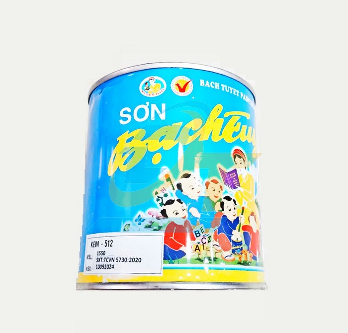 Sơn Alkyd (bóng) Bạch Tuyết 0.8kg - Màu kem 512