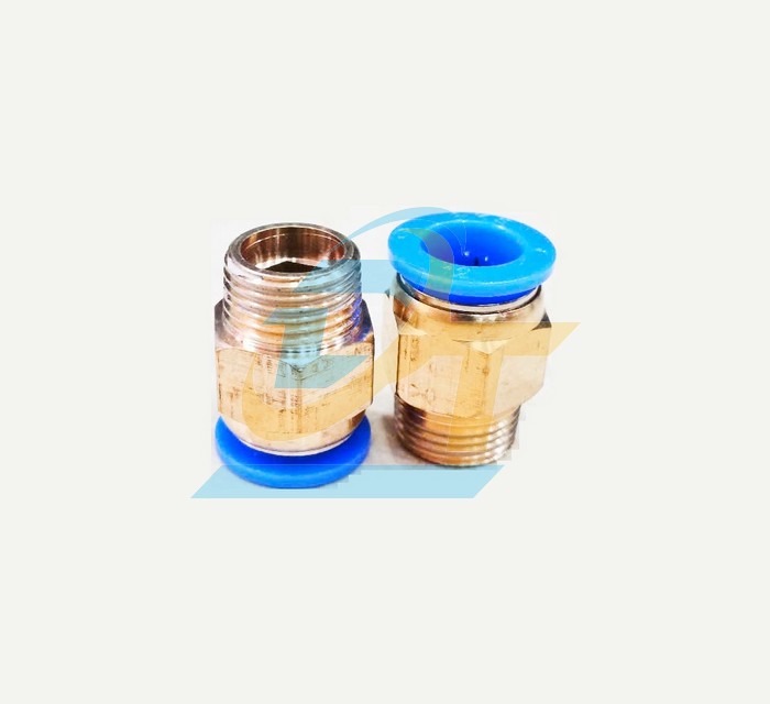 Đầu nối hơi thẳng ren ngoài 17 ống 12 China PC12-03