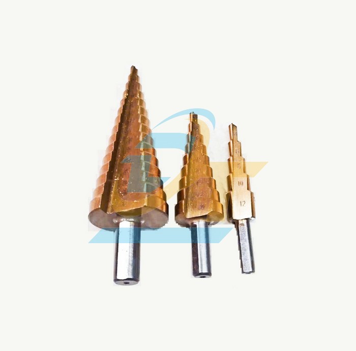 Bộ 3 mũi khoan bước Titanium HSS 4-32mm Tolsen 75878