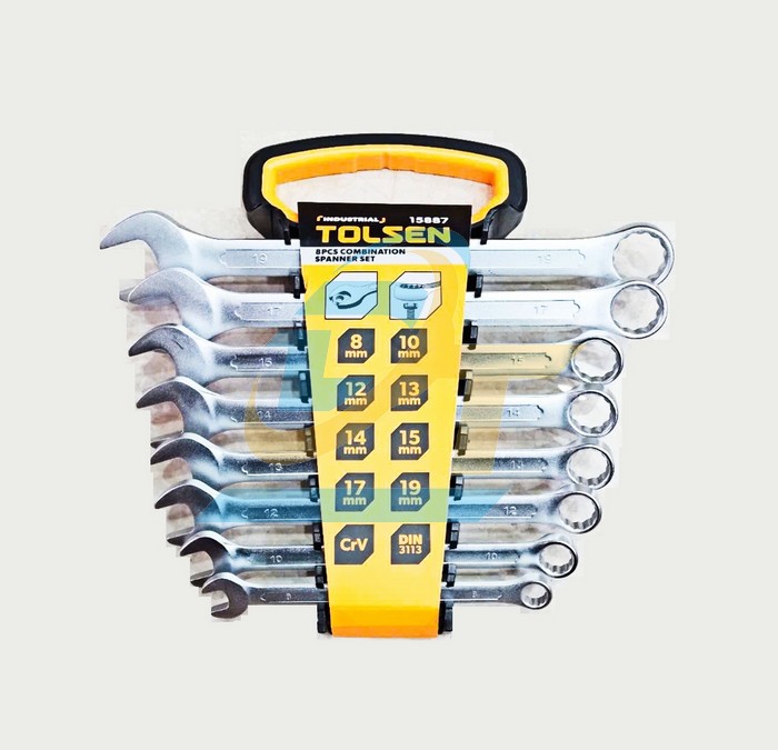 Bộ cờ lê vòng miệng 8 chi tiết 8-19mm Tolsen 15887