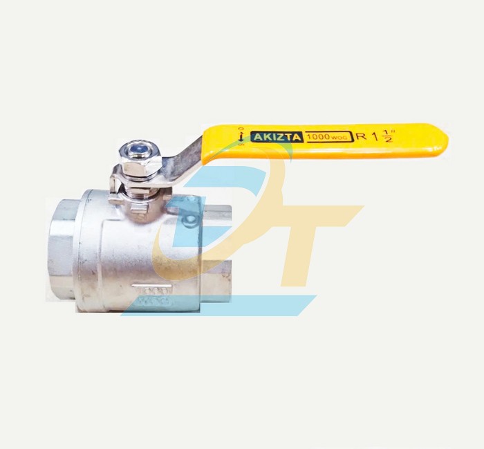 Van bi tay gạt inox 304 Akizta DN40 - Phi 49