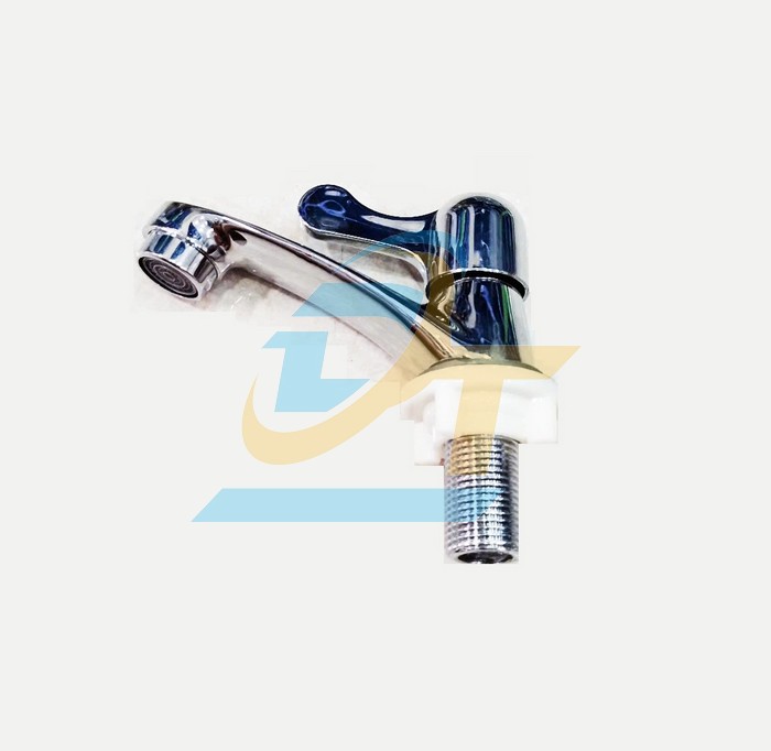 Vòi lavabo lạnh kiểu ý chân dài đồng thau mạ Crome  tay gạt giọt nước
