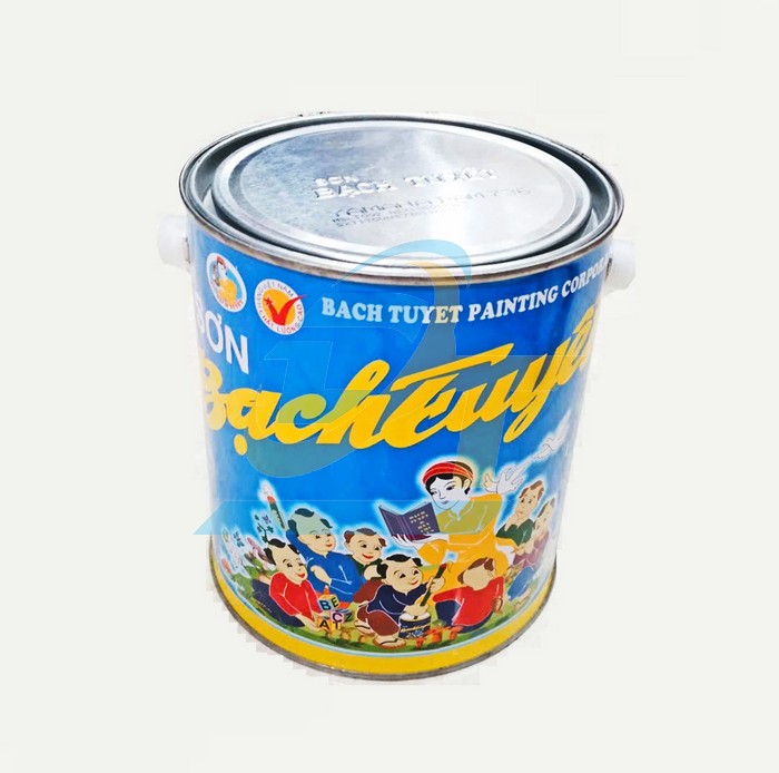 Sơn Alkyd (bóng) Bạch Tuyết 2.8kg - Màu xanh đậm Yamaha 736