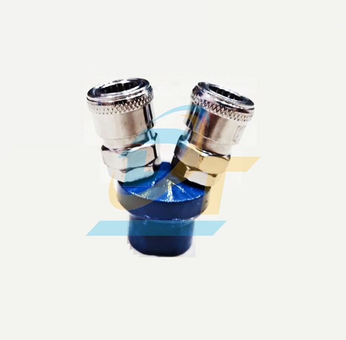 Khớp nối nhanh khí nén chia 2 SMV (Ren trong 13mm)