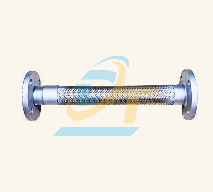 Ống mềm inox 304 2"x500mm (Phi 60) nối bích thép JIS10K (1 đầu cố định, 1 đầu xoay)