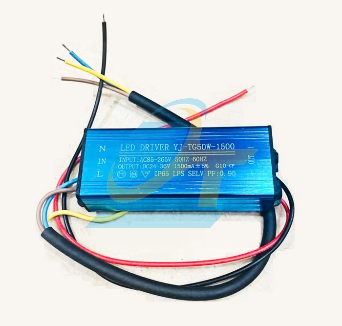 Tăng ph&ocirc; (Driver) đ&egrave;n Led 24-36V 50W YJ-TG50W-1500