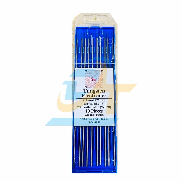 Điện cực h&agrave;n Tig (Nh&ocirc;m) Tungsten Jadon 2.4x175mm (10 c&aacute;i/Vỉ)