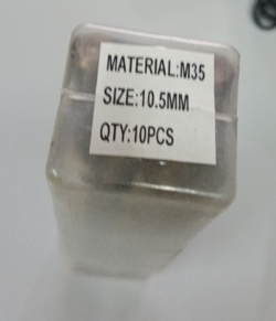 Mũi khoan inox HSS-Co 10.5mm Inowas  Inowas | Gi&aacute; rẻ nhất - C&ocirc;ng Ty TNHH Thương Mại Dịch Vụ Đạt T&acirc;m