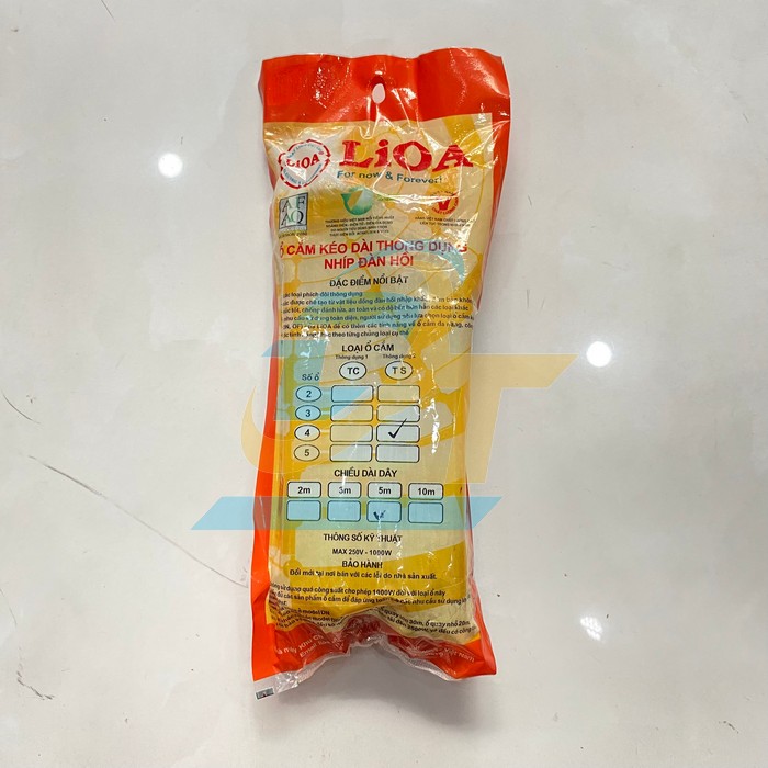 Ổ cắm điện 4 lỗ dây 5m có 1 công tắc LIOA 4TS5-2 4TS5-2 LiOA | Giá rẻ nhất - Công Ty TNHH Thương Mại Dịch Vụ Đạt Tâm