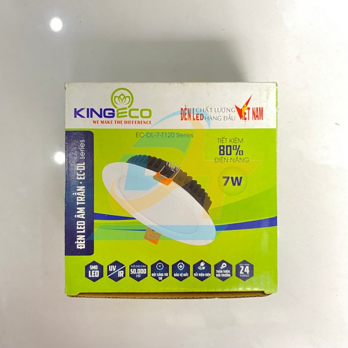 Đèn led âm trần đổi màu 7W KingEco EC-DL-7-T120-DM EC-DL-7-T120-DM KingEco | Giá rẻ nhất - Công Ty TNHH Thương Mại Dịch Vụ Đạt Tâm