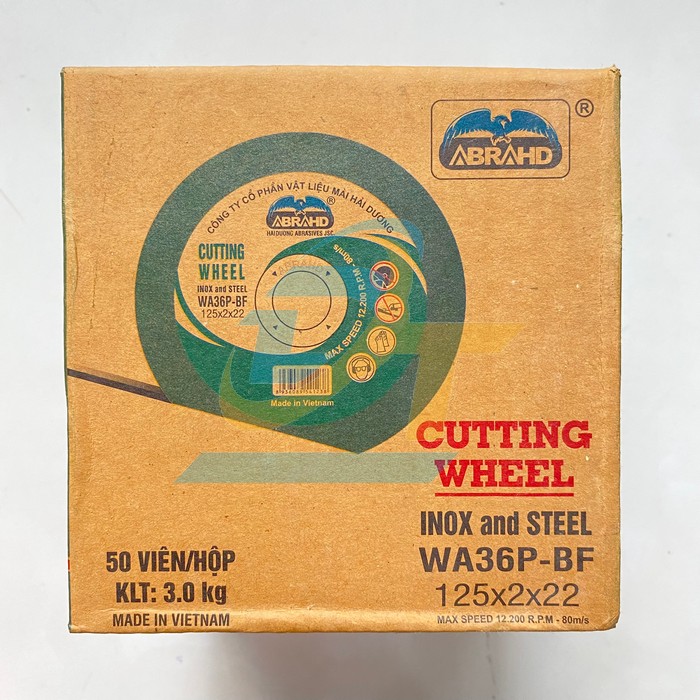 Đ&aacute; cắt Abrahd Hải Dương 125x2x22mm  ABRAHD | Gi&aacute; rẻ nhất - C&ocirc;ng Ty TNHH Thương Mại Dịch Vụ Đạt T&acirc;m