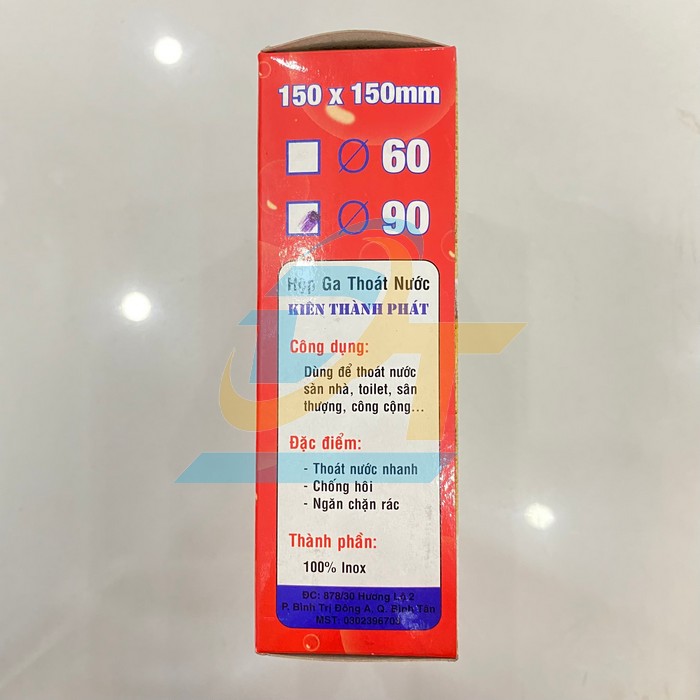 Phễu thoát sàn inox 150x150mm phi 90 Kiên Thành Phát  KienThanhPhat | Giá rẻ nhất - Công Ty TNHH Thương Mại Dịch Vụ Đạt Tâm