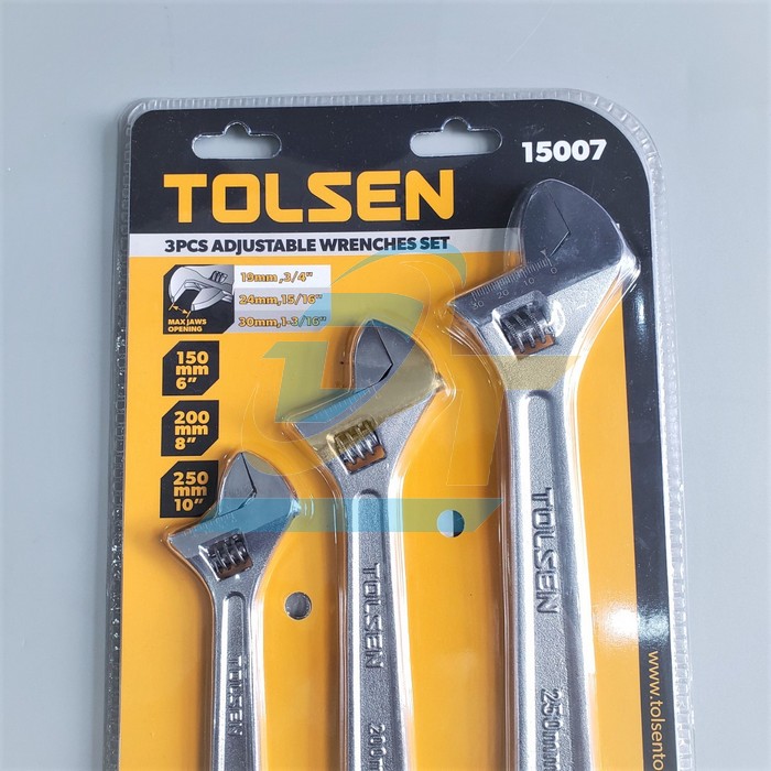 Bộ 3 mỏ lết c&aacute;n trơn Tolsen 15007 15007 Tolsen | Gi&aacute; rẻ nhất - C&ocirc;ng Ty TNHH Thương Mại Dịch Vụ Đạt T&acirc;m