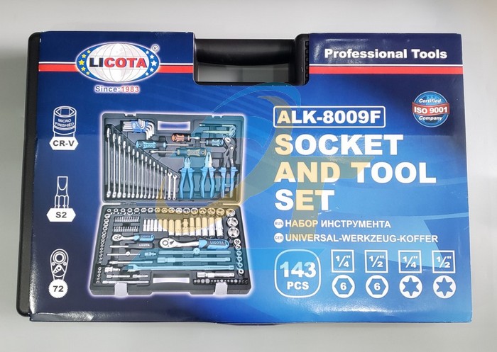 Bộ dụng cụ 143 m&oacute;n LICOTA ALK-8009F ALK-8009F Licota | Gi&aacute; rẻ nhất - C&ocirc;ng Ty TNHH Thương Mại Dịch Vụ Đạt T&acirc;m