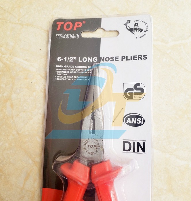 K&igrave;m nhọn c&aacute;n đỏ 6"/160mm Top TP-4001-6 TP-4001-6 TOP | Gi&aacute; rẻ nhất - C&ocirc;ng Ty TNHH Thương Mại Dịch Vụ Đạt T&acirc;m