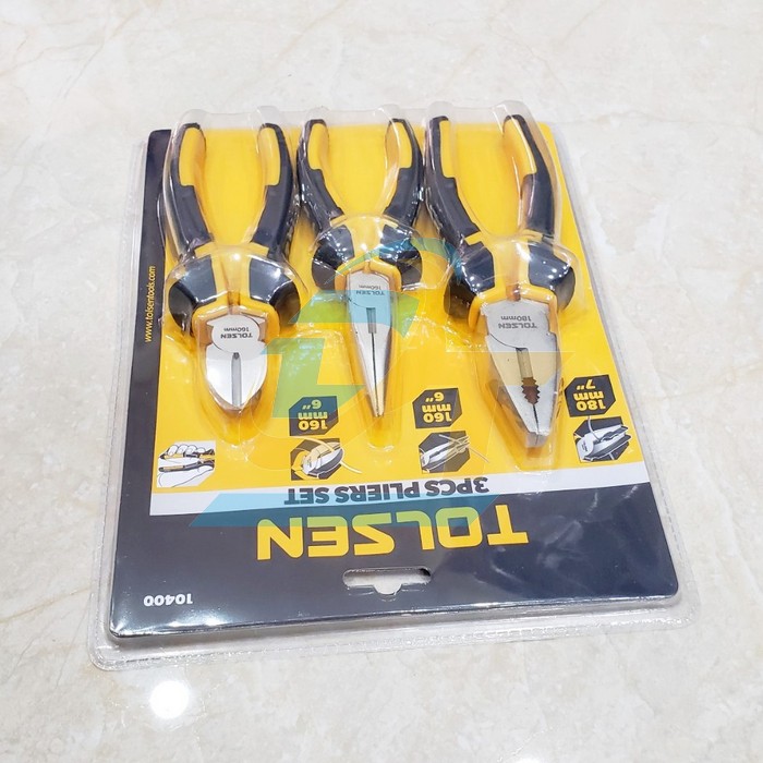 Bộ 3 kìm răng - cắt - nhọn Tolsen 10400 10400 Tolsen | Giá rẻ nhất - Công Ty TNHH Thương Mại Dịch Vụ Đạt Tâm