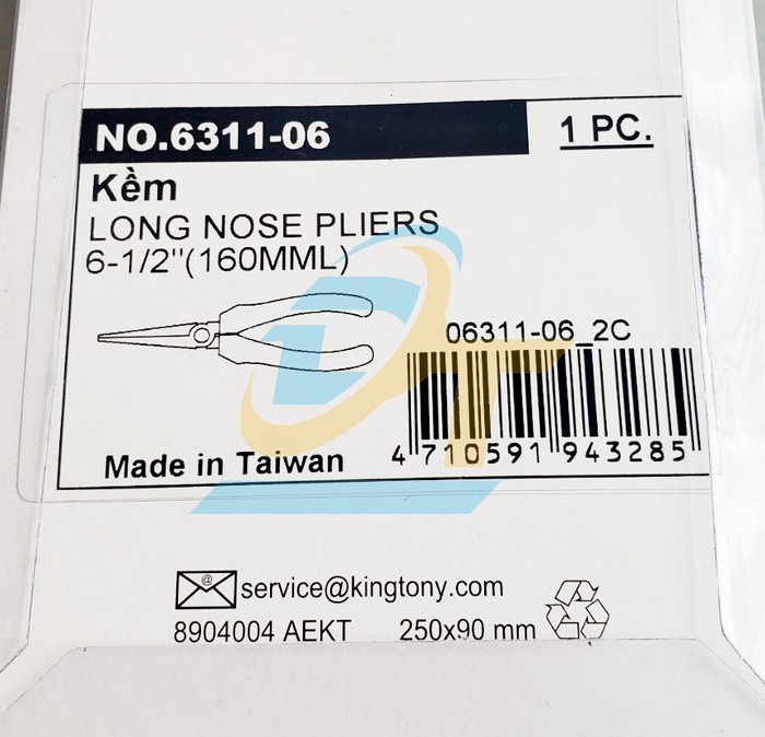 K&igrave;m mũi nhọn 6.5''/160mm Kingtony 6311-06 6311-06 KingTony | Gi&aacute; rẻ nhất - C&ocirc;ng Ty TNHH Thương Mại Dịch Vụ Đạt T&acirc;m
