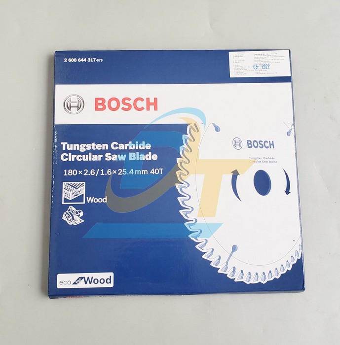 Lưỡi cưa gỗ 40 răng 180x25.4mm Bosch 2608644317 2608644317 Bosch | Giá rẻ nhất - Công Ty TNHH Thương Mại Dịch Vụ Đạt Tâm
