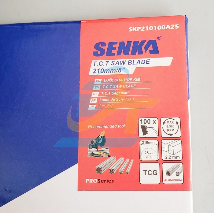 Lưỡi cưa hợp kim 100 răng 210x25.4mm SENKA  SENKA | Giá rẻ nhất - Công Ty TNHH Thương Mại Dịch Vụ Đạt Tâm