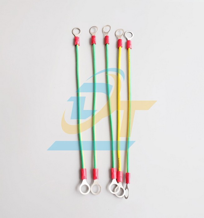 D&acirc;y nhảy tiếp địa 1.5mm2 x L200mm bấm cos 2 đầu RV 1.25-8  VietNam | Gi&aacute; rẻ nhất - C&ocirc;ng Ty TNHH Thương Mại Dịch Vụ Đạt T&acirc;m