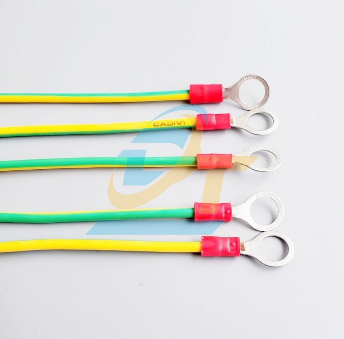 D&acirc;y nhảy tiếp địa 1.5mm2 x L200mm bấm cos 2 đầu RV 1.25-8  VietNam | Gi&aacute; rẻ nhất - C&ocirc;ng Ty TNHH Thương Mại Dịch Vụ Đạt T&acirc;m