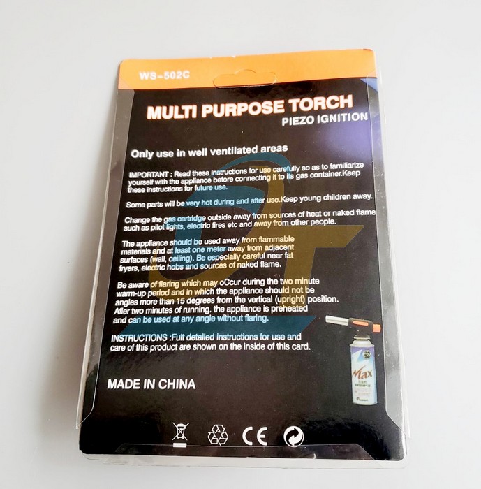Đ&egrave;n kh&ograve; gas Torch WS-502C WS-502C TORCH | Gi&aacute; rẻ nhất - C&ocirc;ng Ty TNHH Thương Mại Dịch Vụ Đạt T&acirc;m