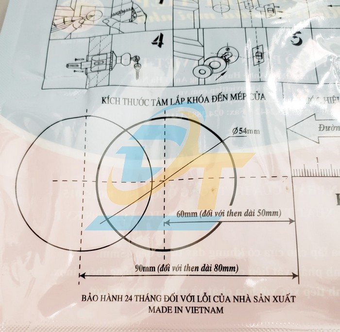 Kh&oacute;a tay nắm tr&ograve;n Việt Tiệp 04206 - c&ograve; d&agrave;i 60mm  VietTiep | Gi&aacute; rẻ nhất - C&ocirc;ng Ty TNHH Thương Mại Dịch Vụ Đạt T&acirc;m