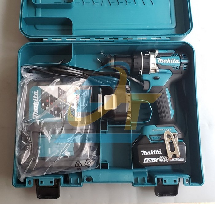 M&aacute;y khoan b&uacute;a vặn v&iacute;t d&ugrave;ng pin 18V Makita DHP484RTE (K&egrave;m 2 Pin 5.0Ah + Sạc)  Makita | Gi&aacute; rẻ nhất - C&ocirc;ng Ty TNHH Thương Mại Dịch Vụ Đạt T&acirc;m
