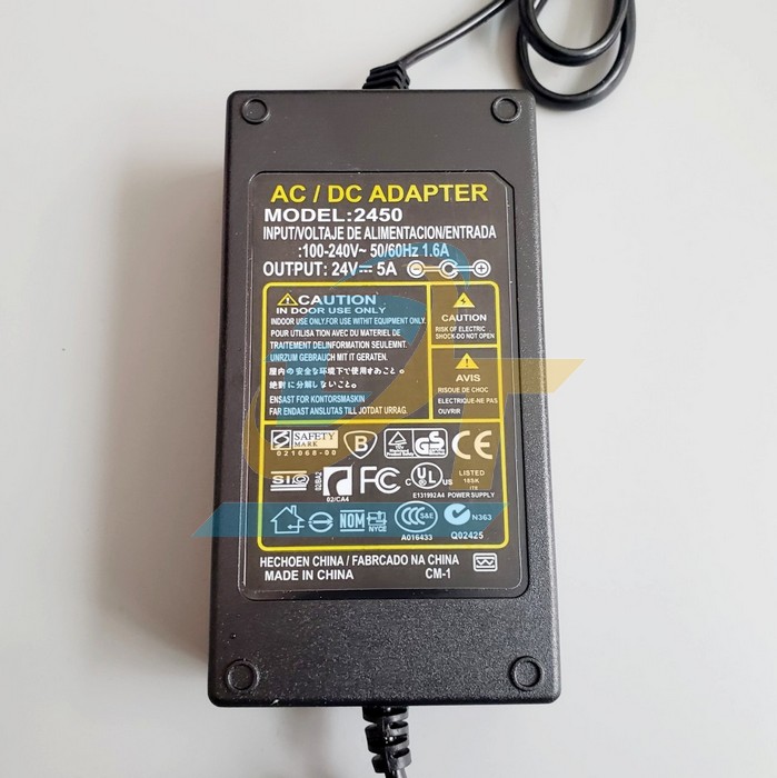 Nguồn Adapter 24V-5A đầu DC 5.5x2.1mm  China | Gi&aacute; rẻ nhất - C&ocirc;ng Ty TNHH Thương Mại Dịch Vụ Đạt T&acirc;m