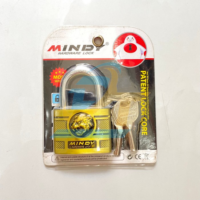 Ổ khóa treo đầu báo Mindy 5F (50mm)  Mindy | Giá rẻ nhất - Công Ty TNHH Thương Mại Dịch Vụ Đạt Tâm
