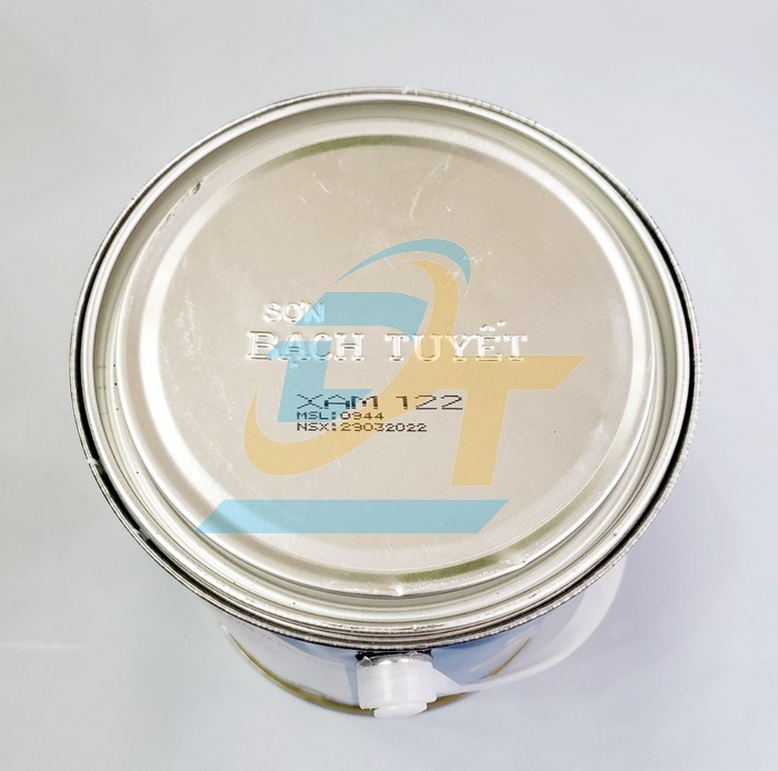 Sơn Alkyd (bóng) Bạch Tuyết 0.8kg - Màu xám 122  BachTuyet | Giá rẻ nhất - Công Ty TNHH Thương Mại Dịch Vụ Đạt Tâm