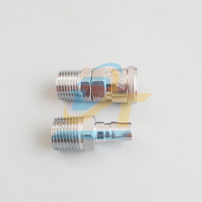 Bộ khớp nối nhanh kh&iacute; n&eacute;n SM40 + PM40 (Ren ngo&agrave;i 21 - ống 12mm)  China | Gi&aacute; rẻ nhất - C&ocirc;ng Ty TNHH Thương Mại Dịch Vụ Đạt T&acirc;m