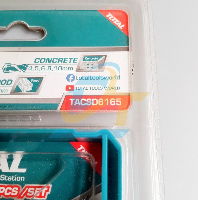 Bộ mũi khoan đa năng 16 chi tiết Total TACSD6165 TACSD6165 Total | Giá rẻ nhất - Công Ty TNHH Thương Mại Dịch Vụ Đạt Tâm