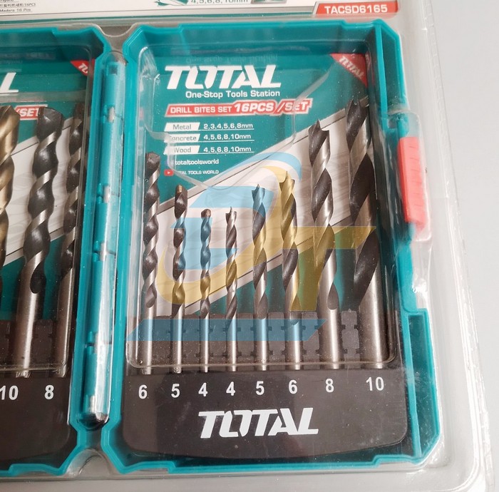 Bộ mũi khoan đa năng 16 chi tiết Total TACSD6165 TACSD6165 Total | Giá rẻ nhất - Công Ty TNHH Thương Mại Dịch Vụ Đạt Tâm