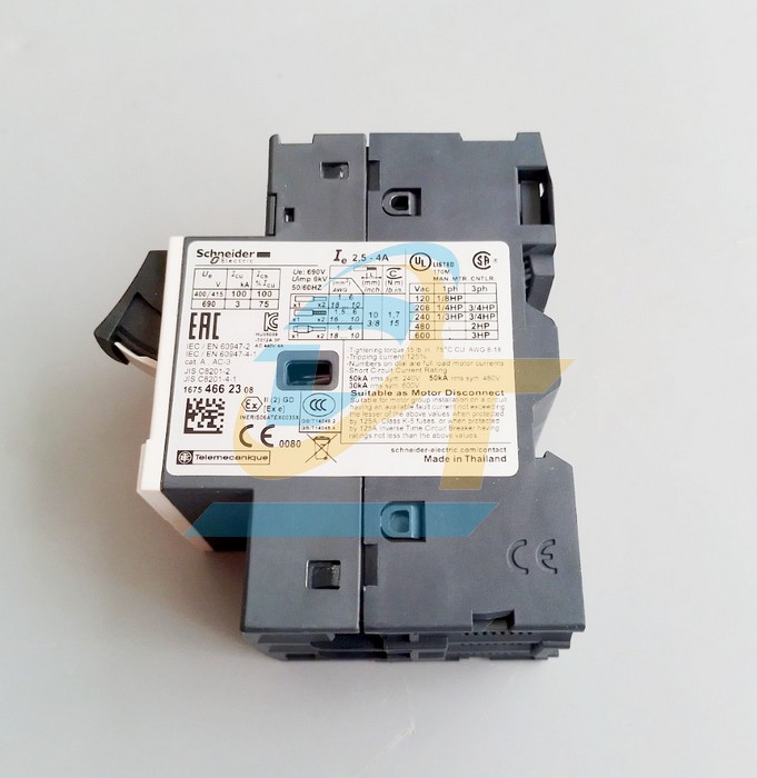 Cầu dao bảo vệ động cơ 3P 2.5-4A Schneider GV2ME08 GV2ME08 SCHNEIDER | Giá rẻ nhất - Công Ty TNHH Thương Mại Dịch Vụ Đạt Tâm
