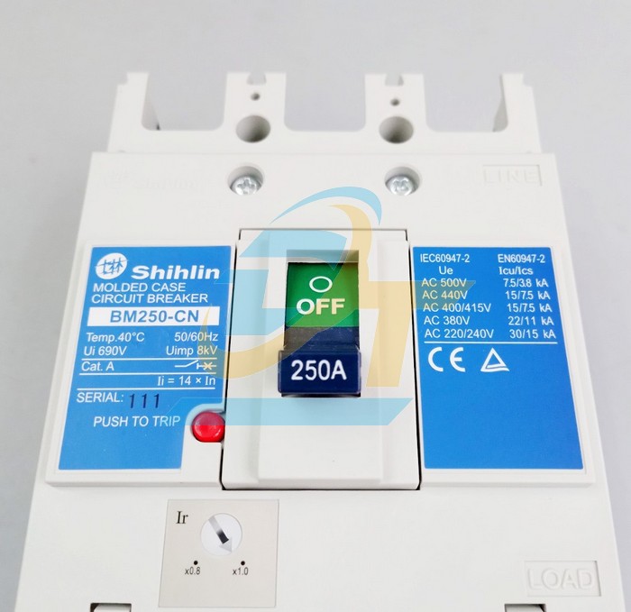 Cầu dao điện MCCB (khối) Shihlin BM250-CN 3P 250A 22kA  Shihlin | Giá rẻ nhất - Công Ty TNHH Thương Mại Dịch Vụ Đạt Tâm