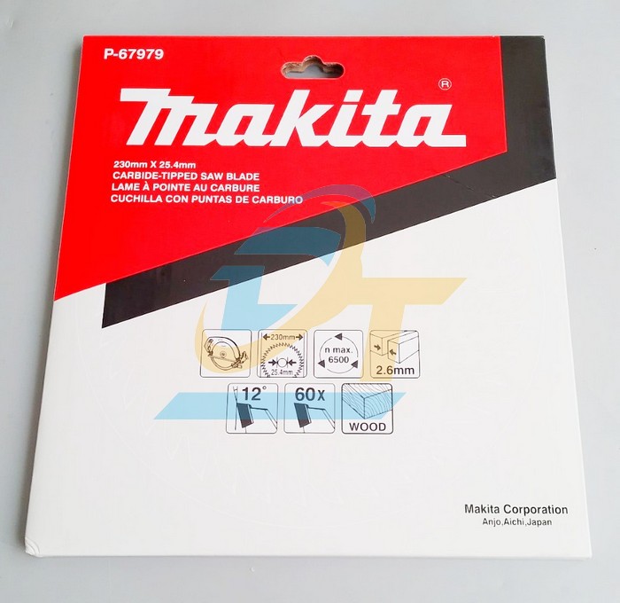 Lưỡi cưa gỗ hợp kim 60 răng 230x2.6x25.4mm Makita P-67979 P-67979 Makita | Gi&aacute; rẻ nhất - C&ocirc;ng Ty TNHH Thương Mại Dịch Vụ Đạt T&acirc;m