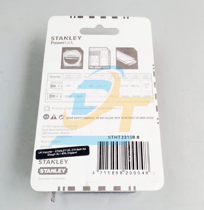 Thước cuộn PowerLock 5m Stanley STHT33158-8 STHT33158-8 Stanley | Giá rẻ nhất - Công Ty TNHH Thương Mại Dịch Vụ Đạt Tâm