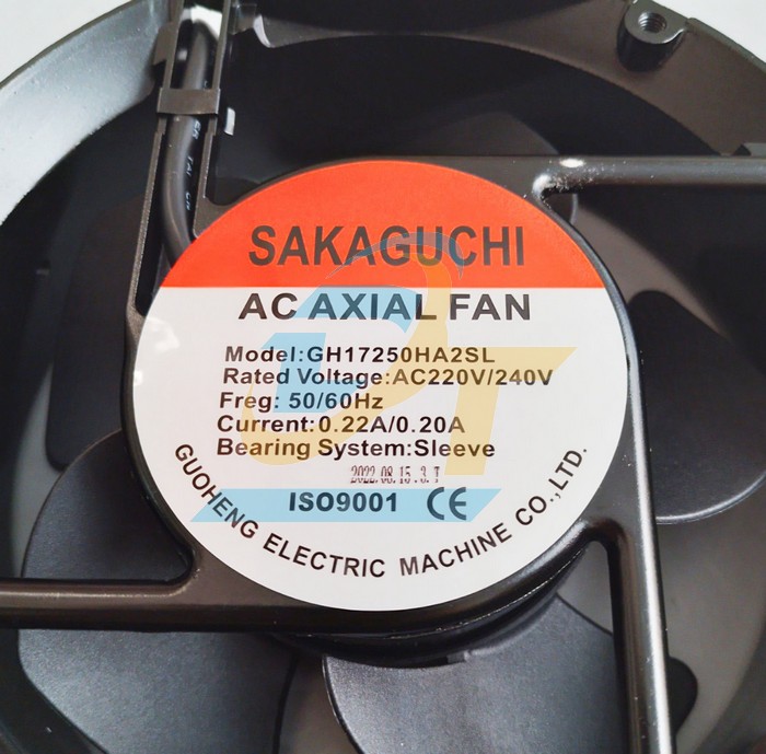 Quạt hút 172x150x51mm 0.22A/0.20A 220V Sakaguchi GH17250HA2SL  SAKAGUCHI | Giá rẻ nhất - Công Ty TNHH Thương Mại Dịch Vụ Đạt Tâm